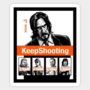 KeepShooting (black tee) Magnet